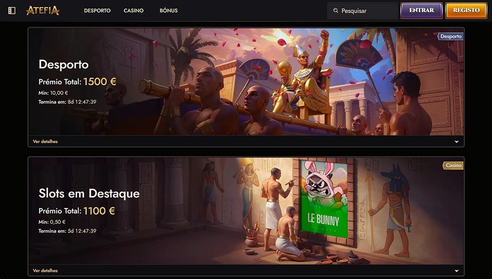 Atefia Casino - Lista de torneios