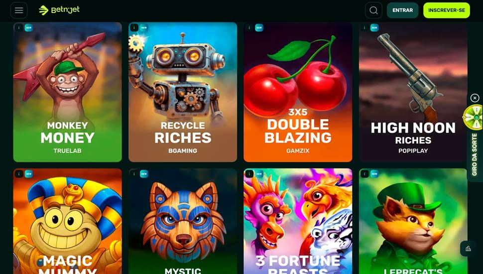 Seleção de Jogos Betnjet