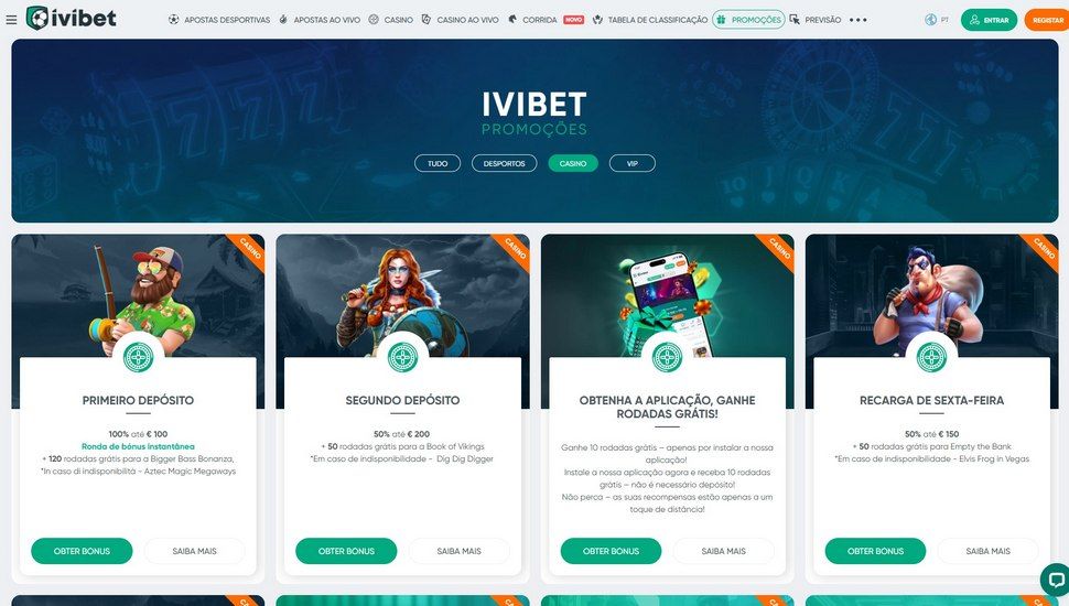Ivibet casino promoções