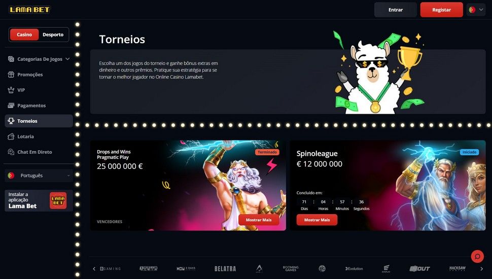 Lamabet casino torneios