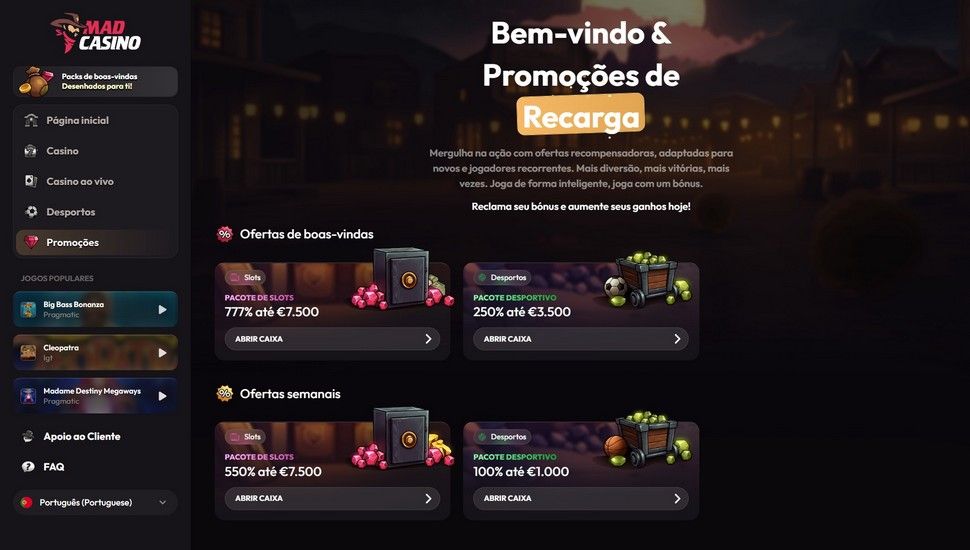 Madcasino Promoções