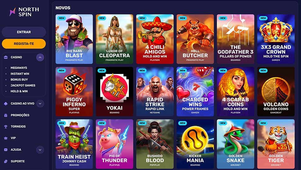 Northspin Casino - Lista de jogos