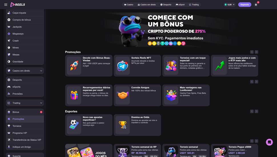 Reels promocoes