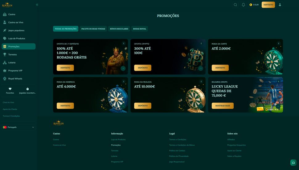 Royalen Casino promocoes