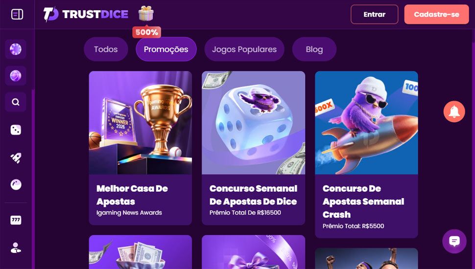Trustdice Casino - Lista de promoções