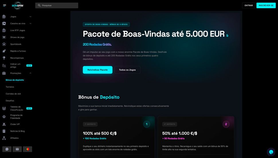 Winspin promocoes