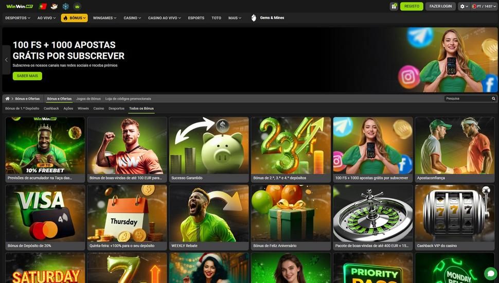 WinWin casino promoções