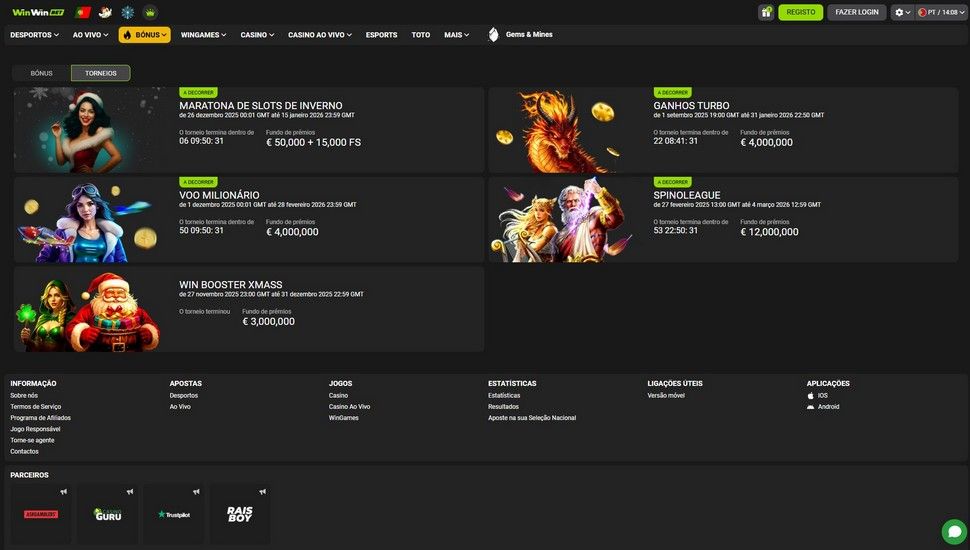 WinWin casino torneios