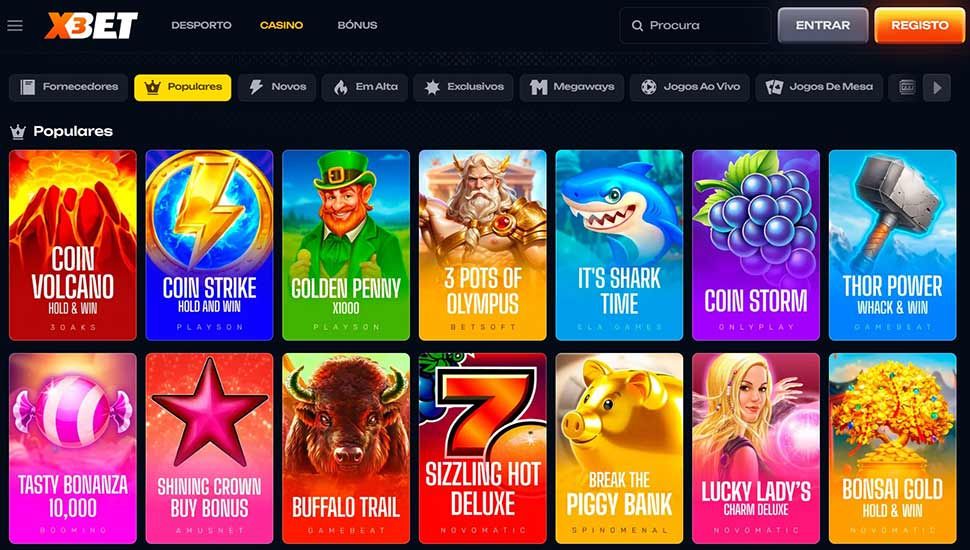 x3bet Casino - Lista de jogos