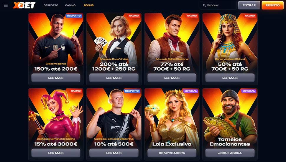 x3bet Casino - Lista de promoções