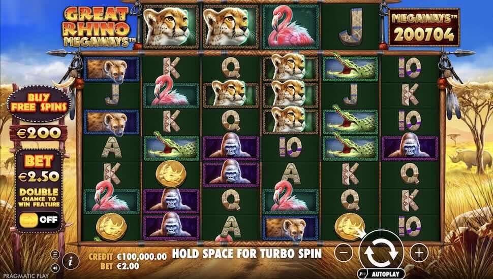 Great Rhino Megaways slot