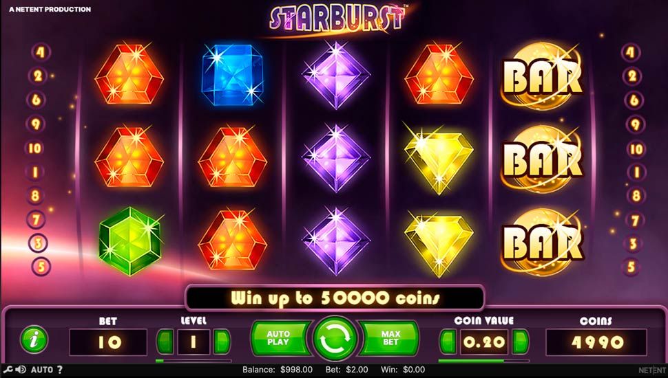 Starburst slot