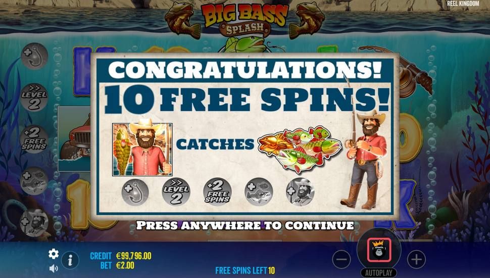 Big Bass Splash slots Bonus