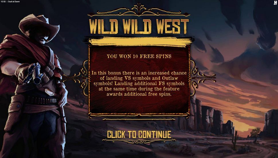Duel at Dawn slot wild wild west