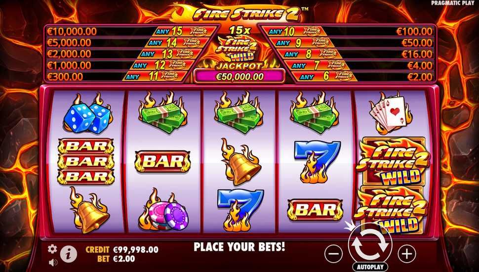 Fire Strike 2 slot jogabilidade