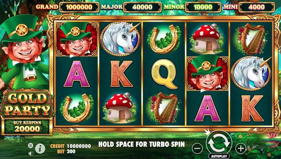 Gold Party slot Jogabilidade