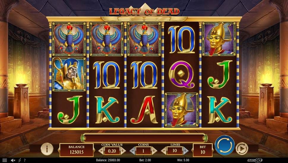 Legacy of Dead slot Jogabilidade