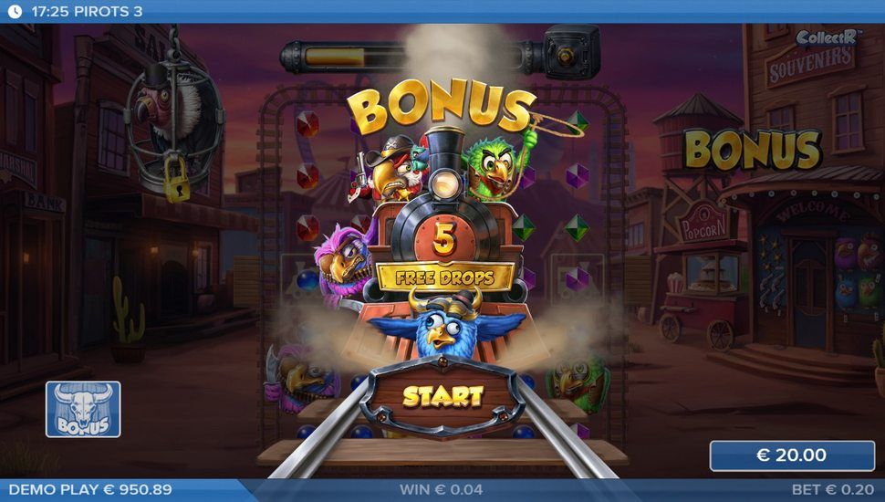 Pirots 3 slot bónus