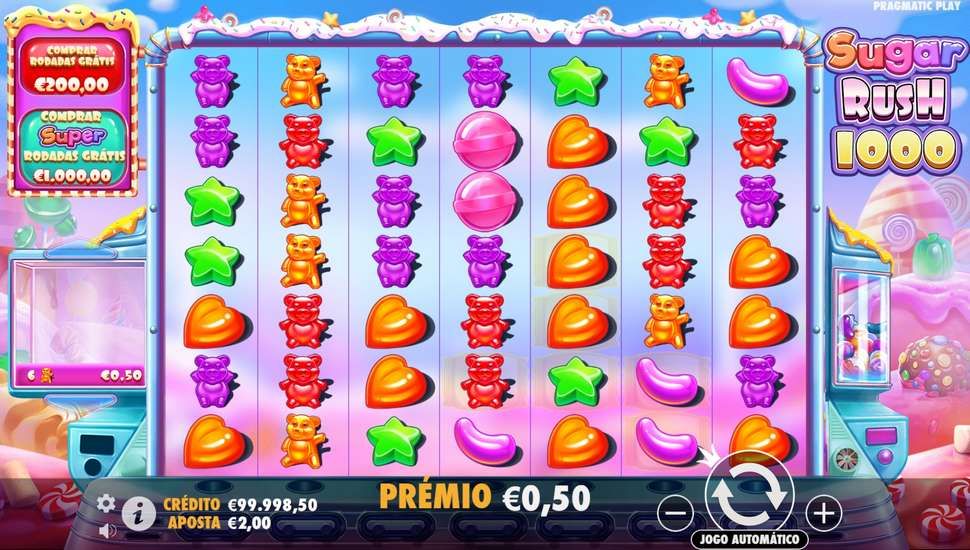 Sugar Rush 1000 slot jogabilidade