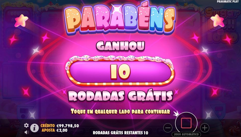 Sugar Rush 1000 slot rodadas grátis