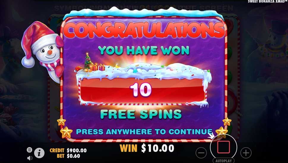Sweet Bonanza Xmas slot Bonus